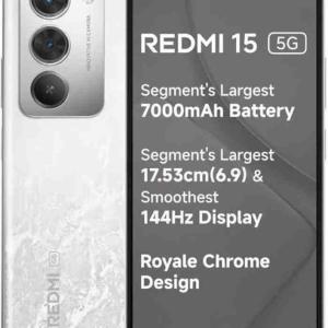 REDMI 15 5G FROSTED WHITE (8GB RAM/ 256 GB ROM)